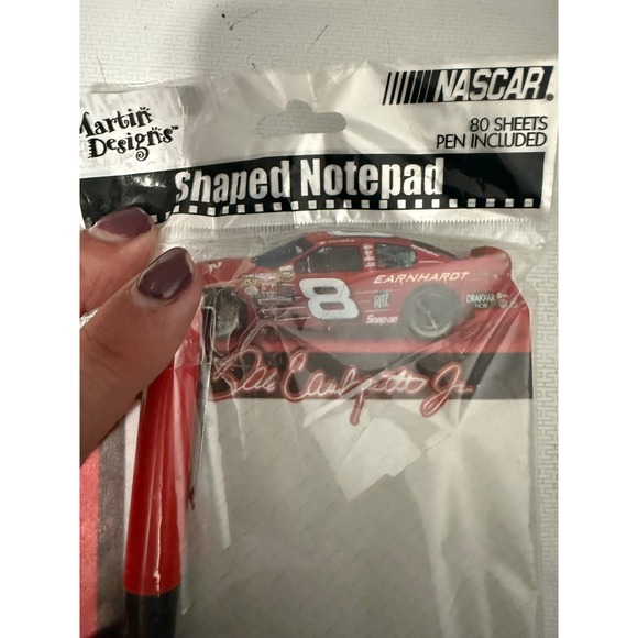 Dale Earnhardt Jr NASCAR #8 Shaped Notepad & Pen Set‎ Martin Designs - Picture 2 of 5